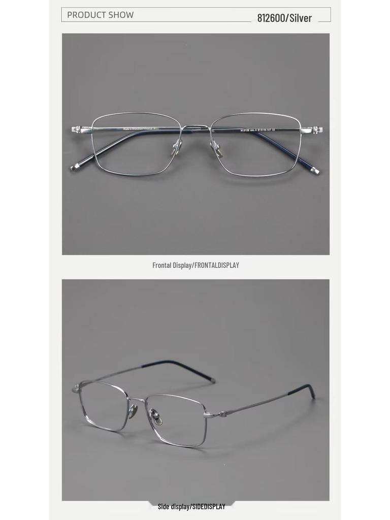 Pure Titanium Eyeglass Frames: Full & Semi-Rimless Styles for Men & Women, Acetate Options, Prescription Compatible for Myopia