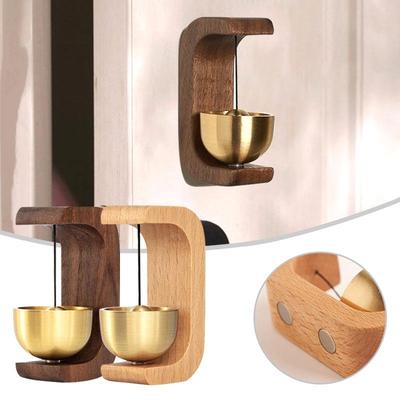 Japanese Wooden Wind Chimes Wireless Doorbell Entrance Door Bell Decorative Wind Bell for Home Opening