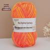 Gradient-Dyed Baby Velvet Cotton Yarn for Crochet and Knitting