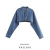 Kaslead New Arrival Women's Clothing Fashion Style Fashion Minimalist Denim Jacket Coat Top 1232237002