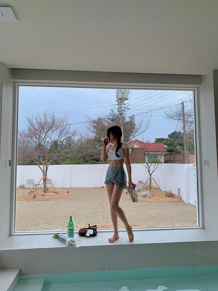 Korean Style Two-Piece Swimsuit: Perfect for Hot Springs, Beaches, Pools, and Water Parks—Conservative Design Bikini.