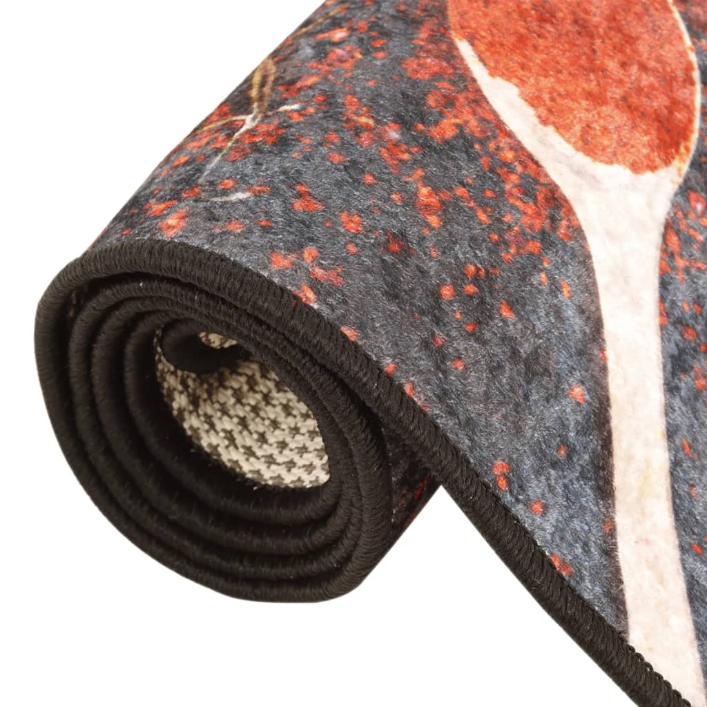 Multi Color Kitchen Rug 60 x 180 cm Washable