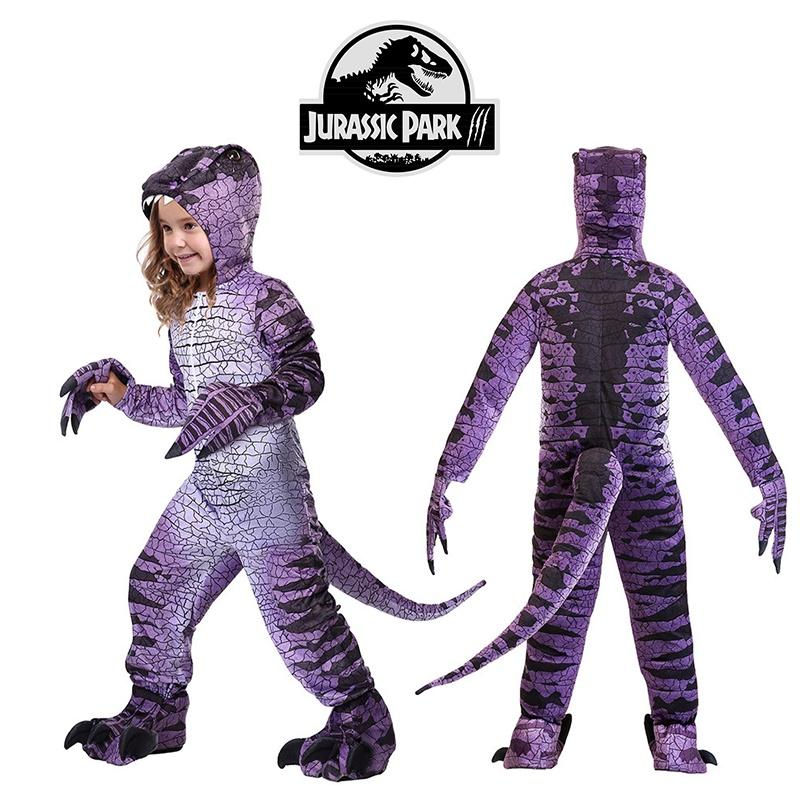 Fun And Ferocious Purple Dinosaur Costume For Kids Halloween Or Party