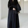 2024 Autumn Japanese Pleated Diamond Check Sweater Dress
