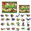 Calendario de Adviento de Cuenta Regresiva de Navidad de 24 días Bloques de Construcción de Insectos Para Niños Juguetes de Navidad Regalos