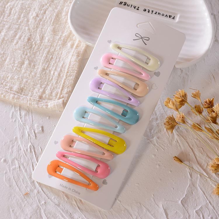 1Set Cute Candy Colors Dripping Hairpins BB Clip Girls Children Hair Clip Pin Barrette Accessories Women Kids Hairgrip Headdress
