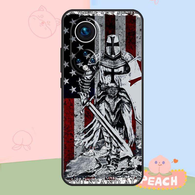 Christian Templar Knights Case For Honor Magic 6 7 8 Pro Honor 400 200 50 70 90 Lite X8b X8c X9b X9c X9d Win RT Cover