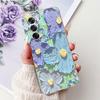 For Cover Oppo Reno12 Pro CPH2629 / Reno 12 5G CPH2625 Phone Case Colorful Flower Butterfly Lxuru Women Fashion Soft Siliocne