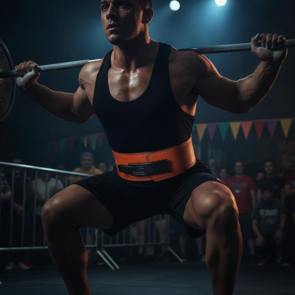 Adjustable Fitness Support Belt with Metal Buckle Secure Fit