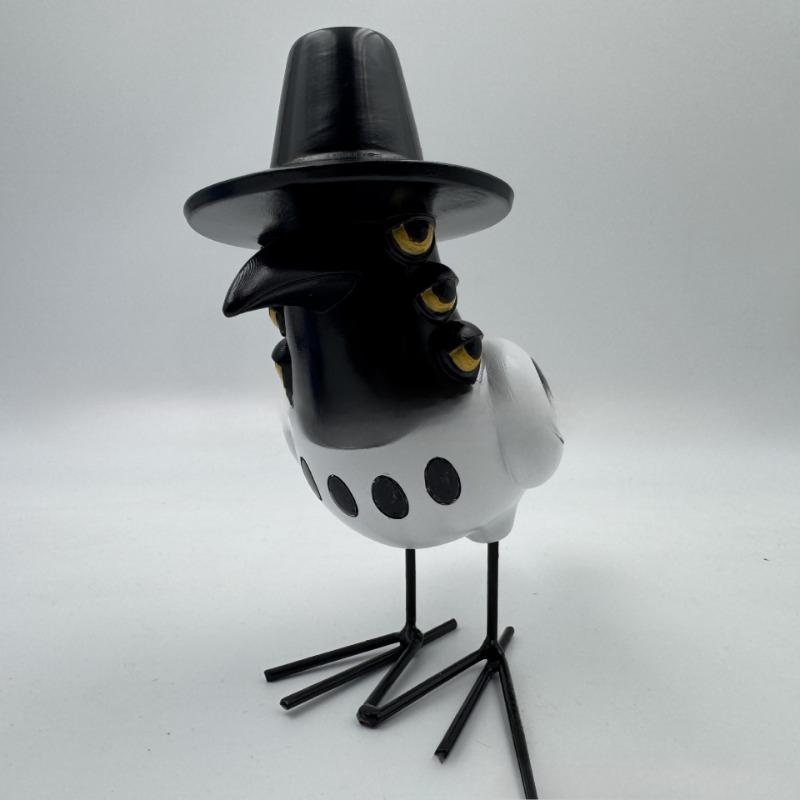 Kpop Tiger Anime Figure: Cute Resin Sculpture With Bird - Fantasy Home, Garden & Courtyard Decor Ornament