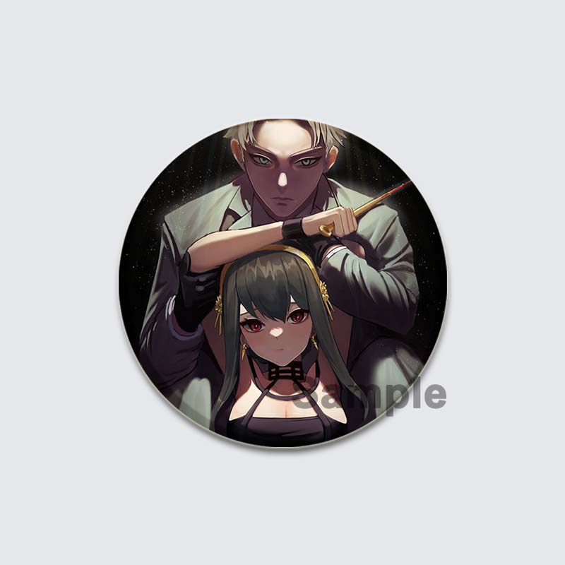 32/44/58mm Cute Anime SPY X FAMILY Brooches Anya Forger Lapel Pins Cartoon Badge Backpack Hat Jewelry Handmade Accessories Gifts