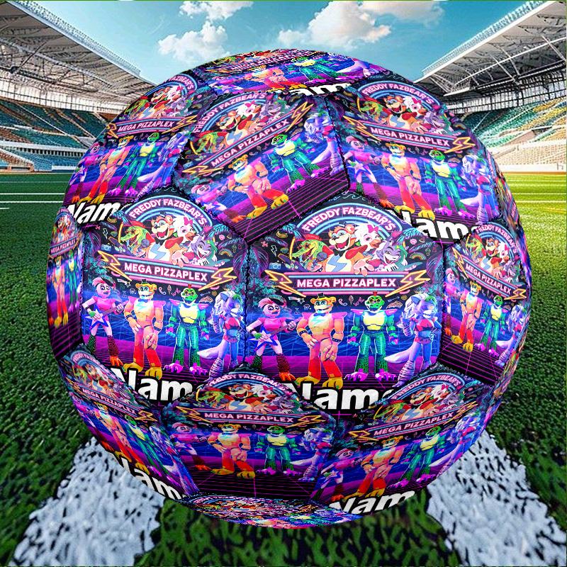 Custom Name Personalized Five Nights At Freddy's Print Size 5 Soccer Ball Training & Match Football, for Team, Kicking, Gift for Football