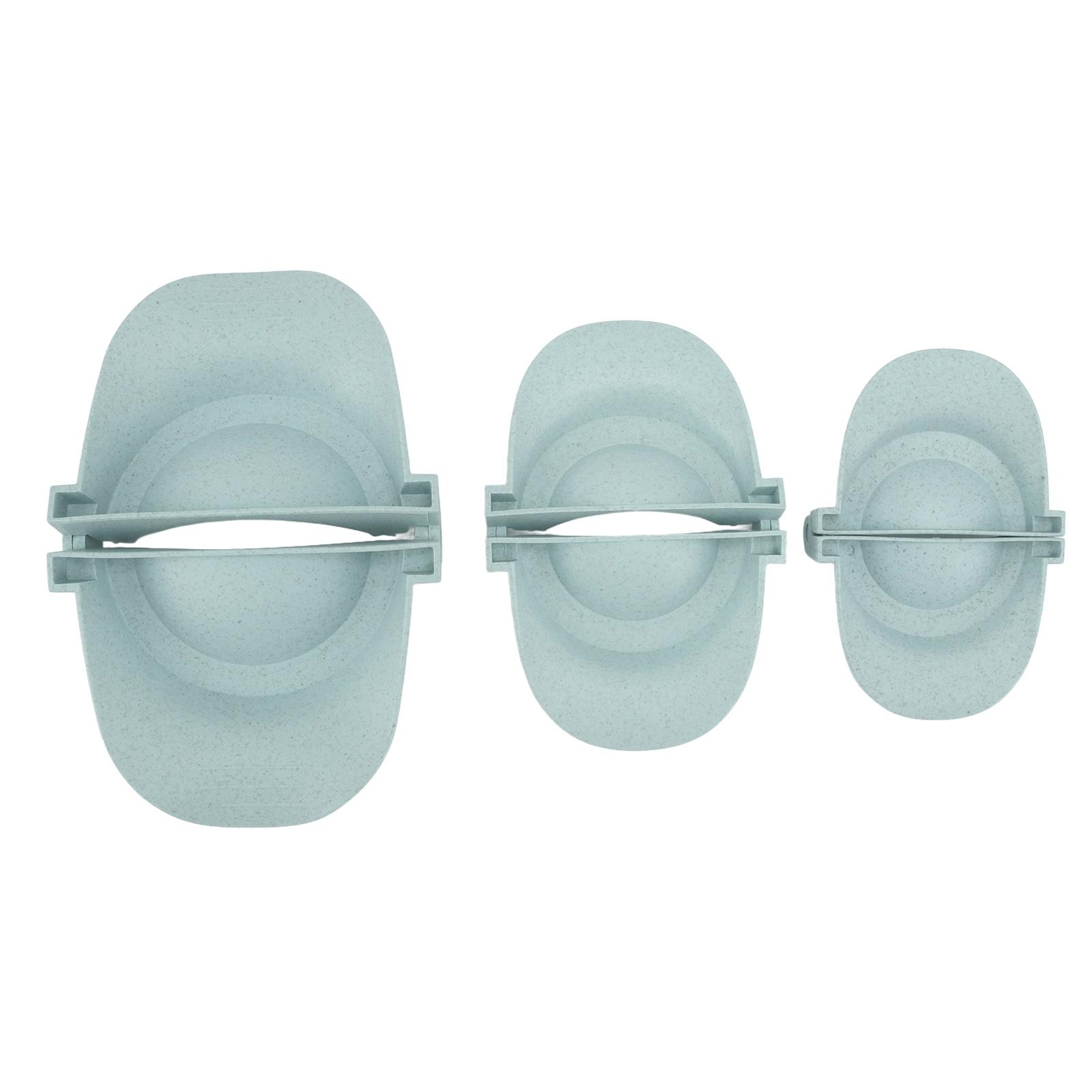 

3 шт. пресс-форма для пельменей из пшеничной соломы, пресс-форма для эмпанадас разных размеров для приготовления пищи на кухне синий