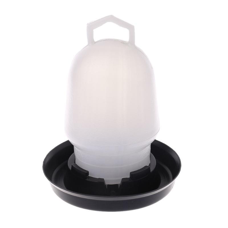 

Hanging Poultry Feeder with Portable Handle for Chicken Small Birds Poultry S білий