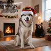 Holiday Dog Hat Warm Knitted Weave Christmas Hat For Small to Large Animals Party Indoor Use