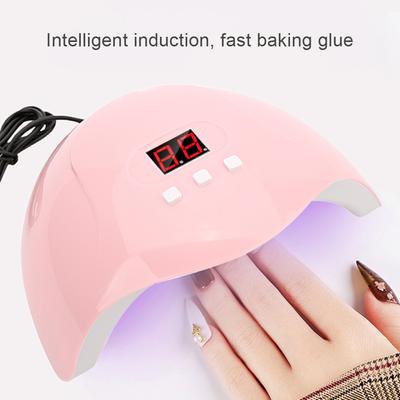 54W 18 LED Secador de Luzes UV para Unhas de Gel Lâmpada Ultravioleta Lâmpadas Manicure Ferramentas para Unhas Material Profissional Máquina de Calor Seco