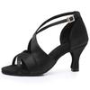 Latin Dance Shoes For Women Adults Soft Satin Breathable Sneakers Performance Shoes Cha Cha Fashion Social Dance Shoes Satin