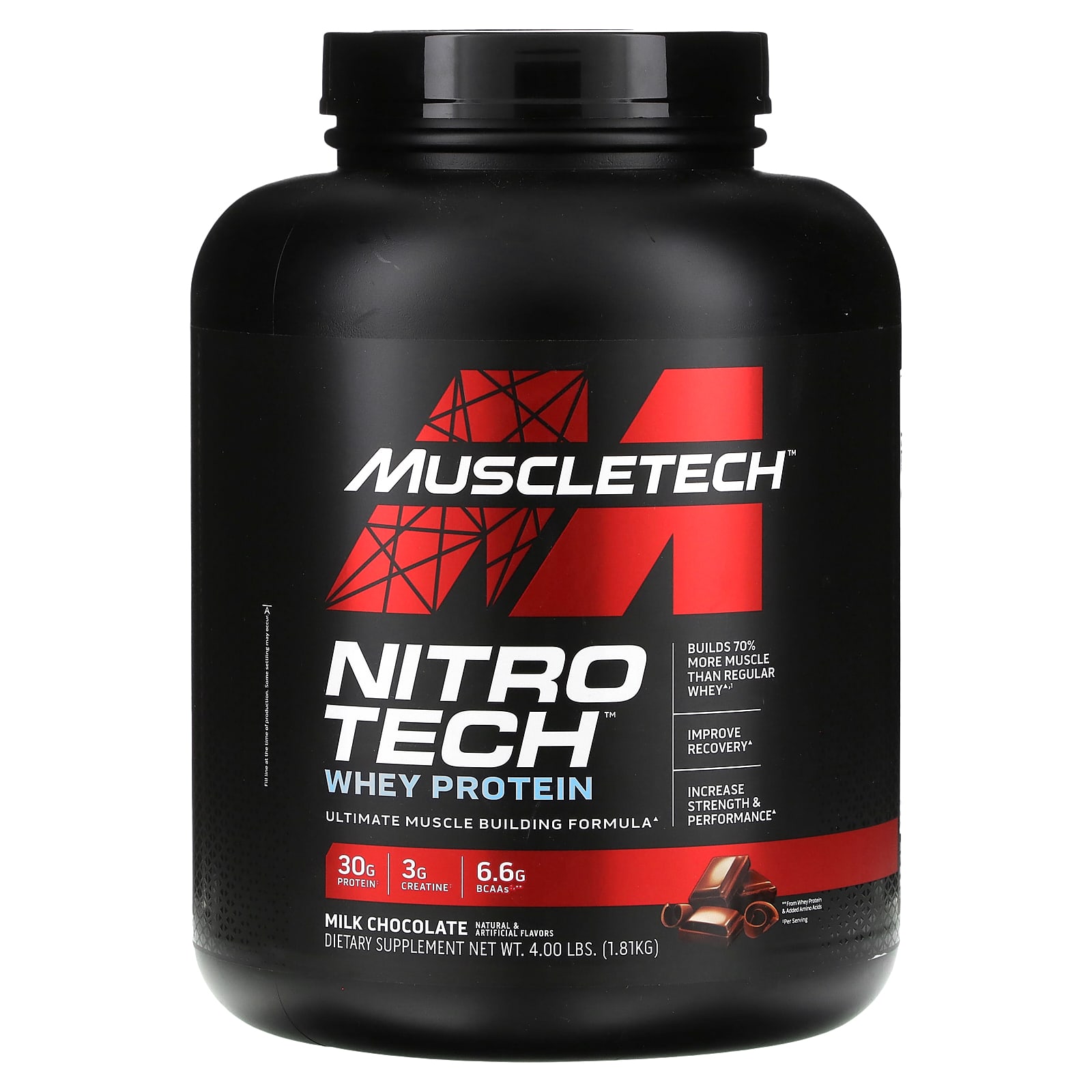 

Nitro-Tech® Whey Protein, Milk Chocolate Flavor, 1.81Kg (4Lbs)