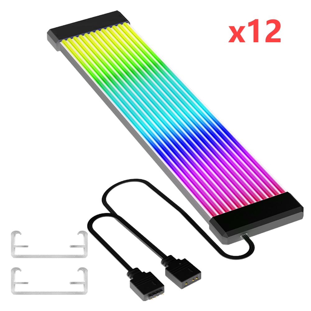 5V 3Pin RGB LED-Streifenleiste 8/24Pin Motherboard Strom-Verlängerungskabel ARGB-Motherboard-Kabel für Computer-Netzteil