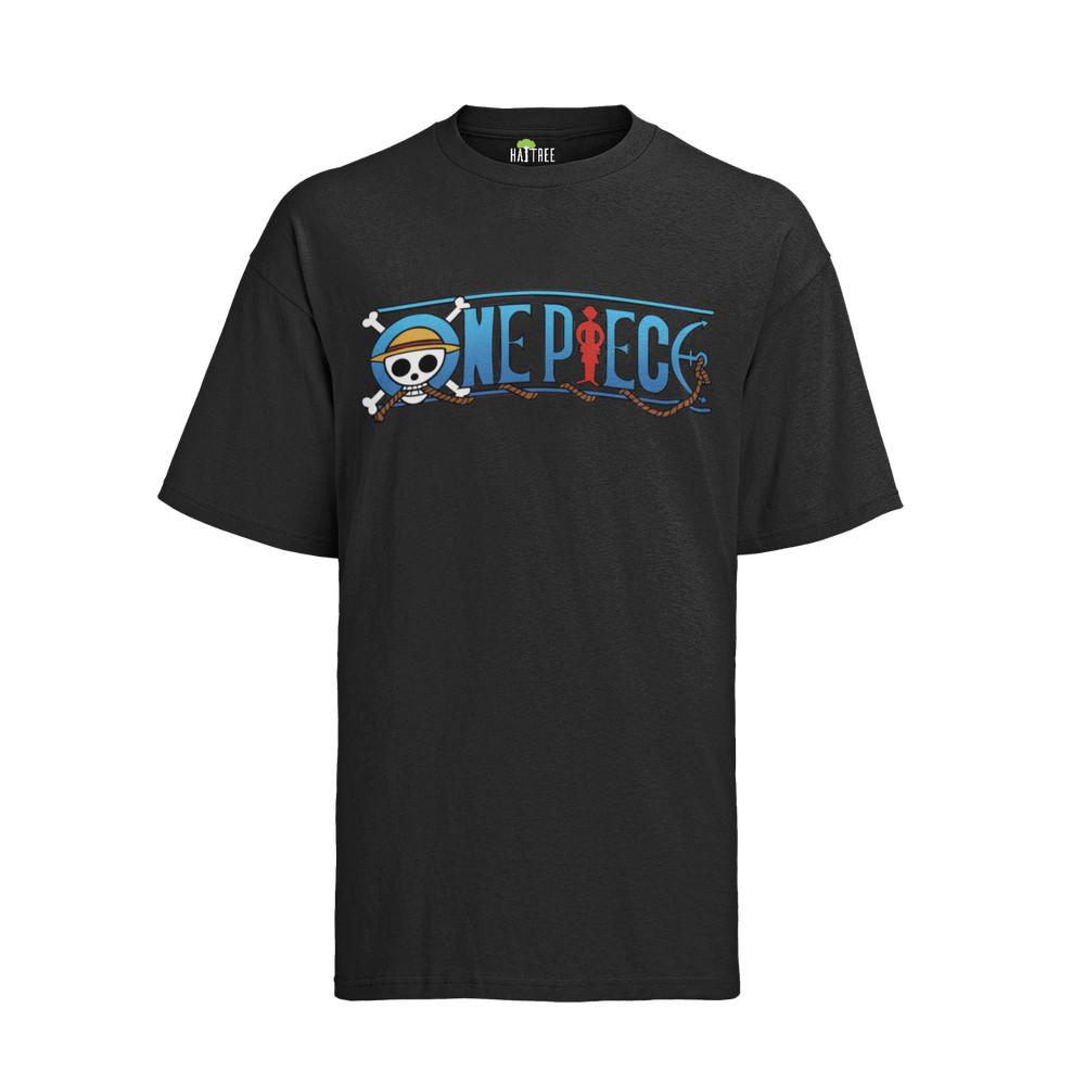

One Piece Anime Logo OP Ruffy Luffy Piraten Bande Otaku Nerd Geek´Manga T-Shirt XL