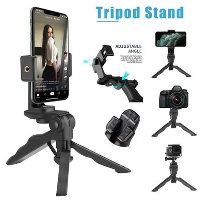 Estabilizador de suporte de câmera GoPro para celular com tripé de mesa ajustável 360°