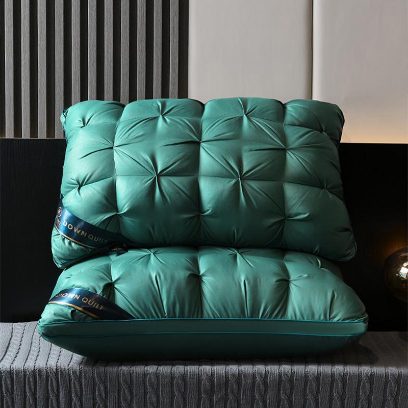 

Подушка для поддержки шеи из полиэфирного волокна гостиничного класса для взрослых, современный дизайн с узором «твист» 45*70 low pillow