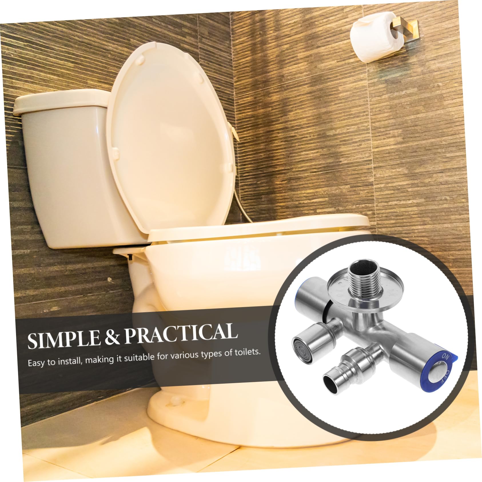 CALIDAKA 3 Way Faucet Diverter Valves Sink Valves Faucet Splitter for Kitchen or Bathroom Faucet Adapter Faucet Diverter Valves OUTFALL 2cm