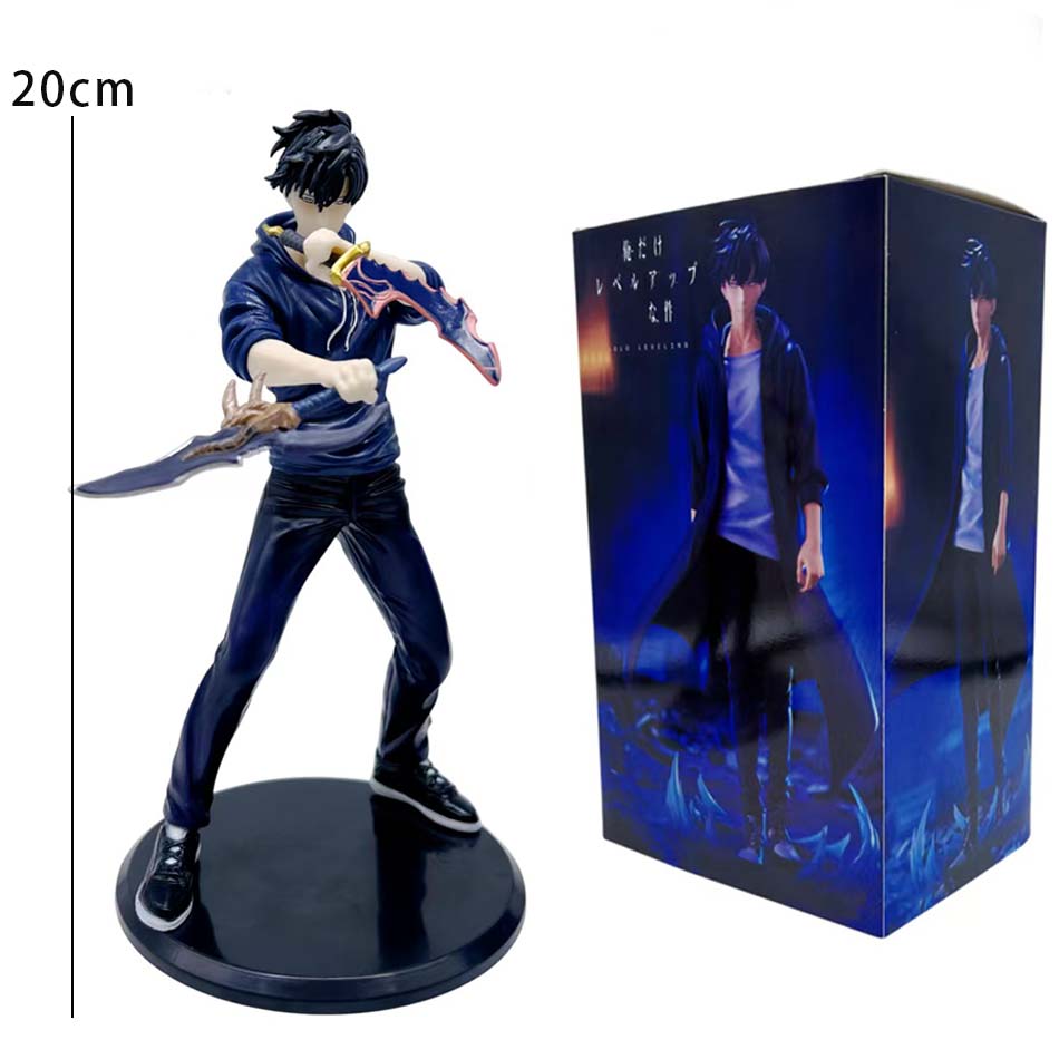 Solo Leveling Op Voorraad Schaduwkoning Figuur Sung Jinwoo Cheng Xiaoyu Handmodel Desktop Ornament Anime Verzameling Model Cadeau