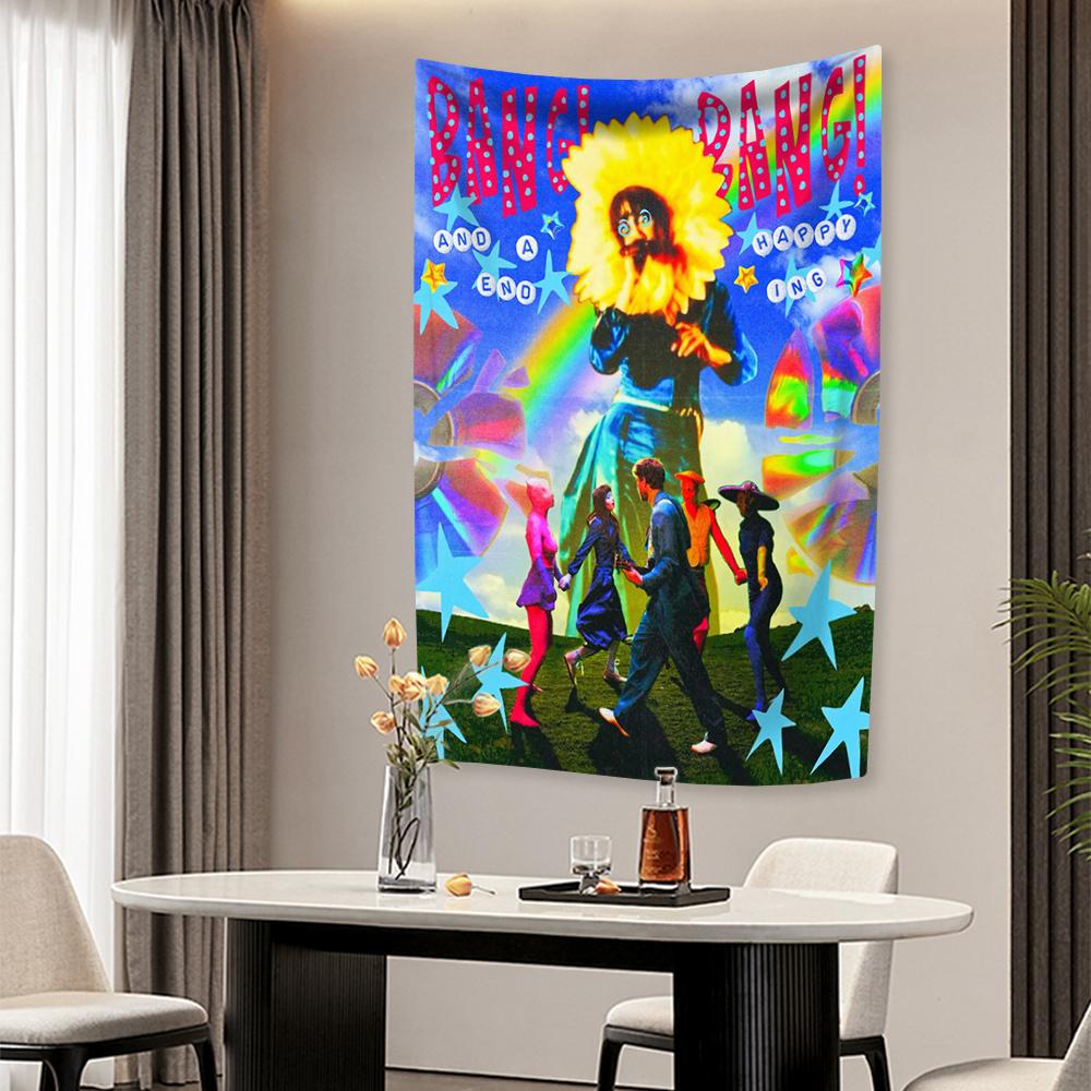 Alternative Pop Group Tapestry Magdalena Bays Album Cover Wall Hanging Home Decor Bedroom Dorm Background Concert Banner