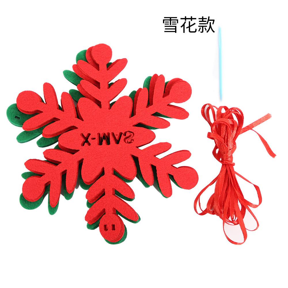 

Рождественские нетканые веселые флажки с изображением снеговиков, Санты и елок для празднований Snowflake Style