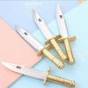 Dagger-Style Pocket Knife Ballpoint Pen - Black Ink, Creative Student Signature Pen