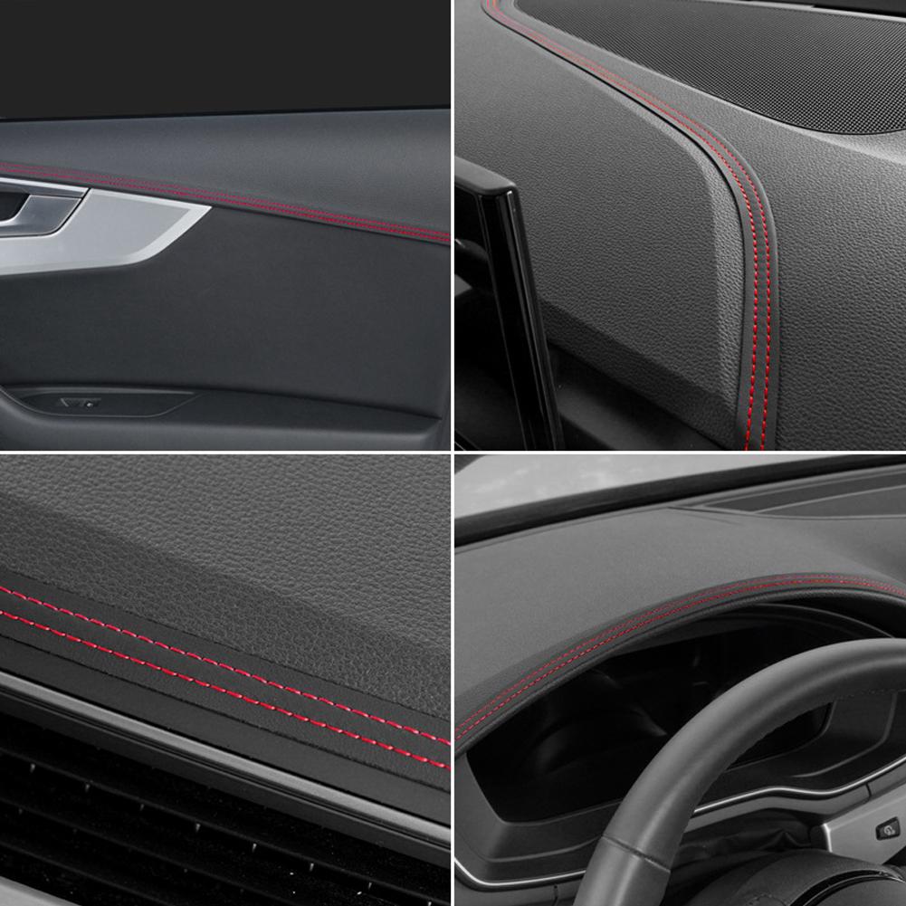 Car Dashboard Line Flexible Interior Instrument Panel Center Console Decorative Strip Auto Parts DIY Baided Strip Self-adhesive Sticker #469720
