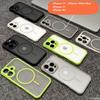 Luxury Translucent Heat Dissipation Edge Phone Case For Iphone 17 Air 15 16 14 Plus 13 12 Pro Max Magnetic Wireless Charge Cover