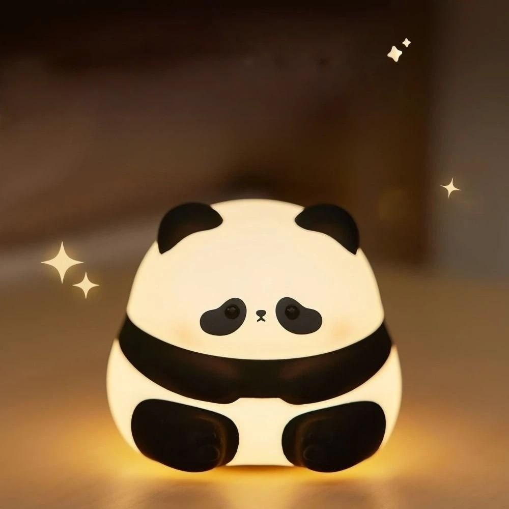 Cute Rechargeable LED Night Light Duck Panda Touch Sensor Lamp with Timer Warm Light Animal Table Lamp Bedroom Decor Kid Gift