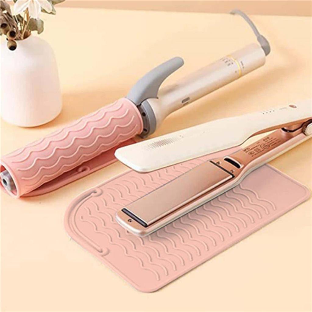 Silicone Heat Resistant Mat For Hair Styling Tools  Pad For Curling lrons And Straighteners  Portable Styling Heat Mat