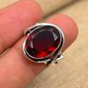 Roter Granat Edelstein 925 Sterling Silber handgefertigter Schmuckring für Hochzeitsgeschenk