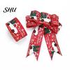 Christmas Bowknot Making Ribbon 1 Roll 2Mx5CM Red Black White Plaid Santa Car Wired Gift Decorative Packing DIY Craft Xmas Tree Decoration Wreath