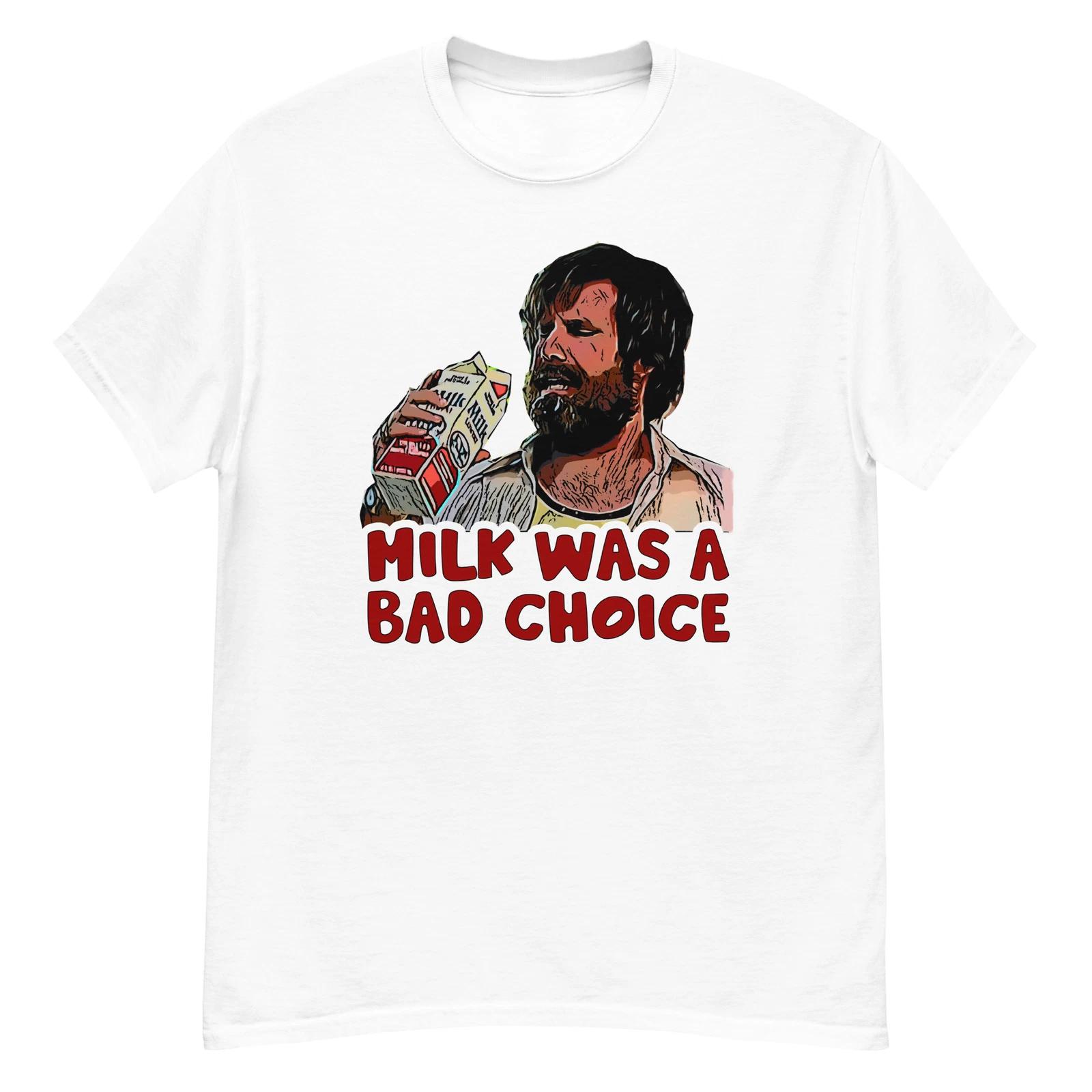 Men s and Women s T-shirts Anchorman Tshirt - Ron burgundy milk was a bad choice tee XS
