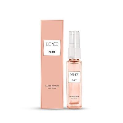 RENEE Flirt Eau De Parfum 8ml - Premium Long-lasting Fragrance With Notes of Mandarin, Rose, Vanilla - Versatile Scent for All Occasions