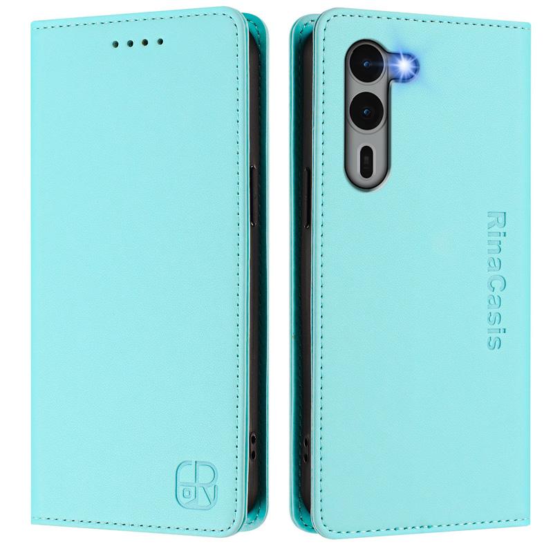 Luxuriöse Lederhülle für Fujitsu Arrows We2 Plus/F-51E/Arrows We2/F-52E RFID-blockierende Kartenfächer Magnetische Anziehungskraft Ständer Stoßfeste Klapphülle