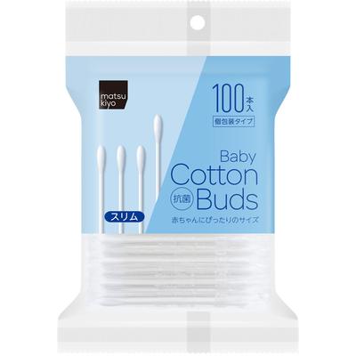 Antibacterial Baby Cotton Swab 100pcs. Baby Fine Shaft Cotton Swabs Cotton Swabs Baby Fine Shaft Cotton Swabs