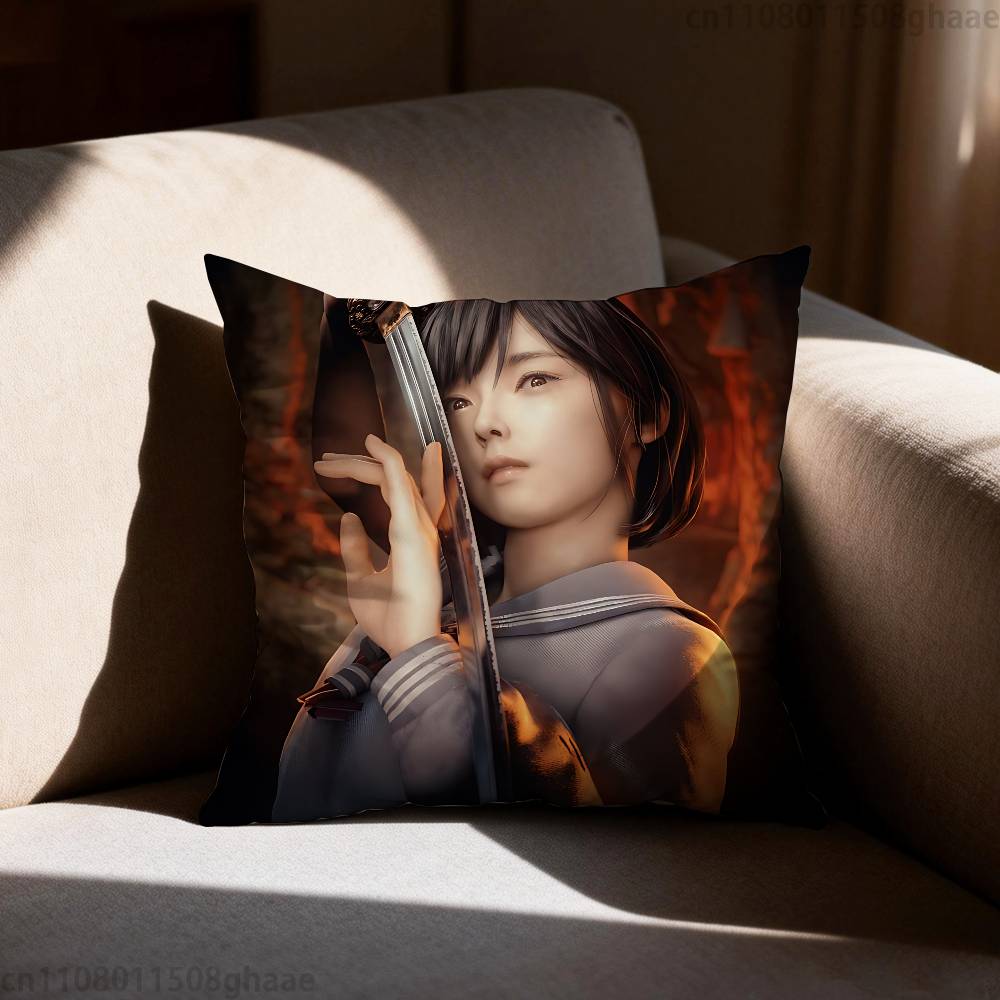 Game SSilent Hill Pillow Case Pillow Case Living Room Sofa Cushion Cover Suitable For Home Bedroom Room Decoration