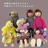 Quikaboo Wooden Doll Family Set 7 Figures Educational Toy for Dollhouse