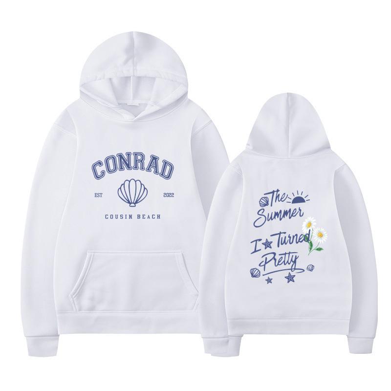 The Summer I Turned Pretty Conrad Cousin Beach Hoodie Men Women Fleece Warm Autumn Winter Hooded Sweatshirt Casual Beach Pullover