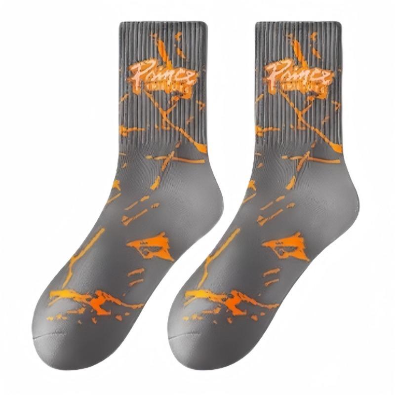 5 Pairs of Men's Spring and Autumn Pure Cotton Tube Deodorizing New Youth Sports Basketball Socks