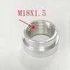 2PC Female Thread Weld On Bung Hose Adapter Aluminum Fitting 1/2 3/4 1/4 1/8 3/8 NPT M18X1 5 M16X1 5 M14X1 5 Size