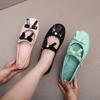 Mode Schleife Damen Ballerinas Französischer Stil Damen Schuhe mit weicher Sohle Runde Zehenpartie Ballerinas Mode Elegant Mary Jane Schuh