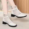 Mesh Sandals Women Summer  Mid-Heel Cutout Mesh Boots Women  Large Size Fashion Women's Boots