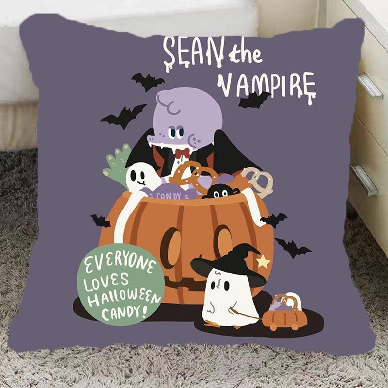 Halloween Pillow Pumpkin Funny Two-Dimensional Animation Pillow Emoticon Pack Party Party Boy and Girl School Day Gift