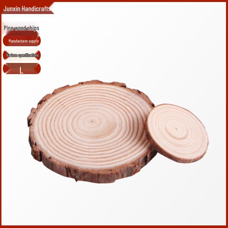 Natural Pine Wood Slices for Hand-Painted Decor and Coasters